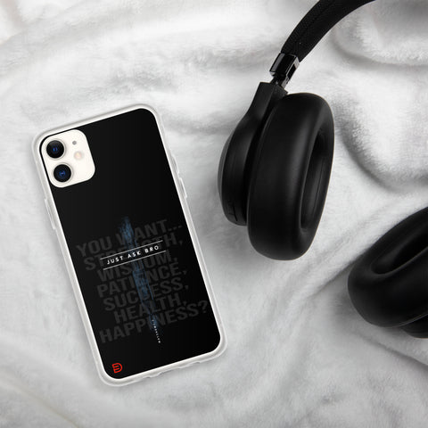Just Ask Bro - iPhone Case Dark - Sailor Blue