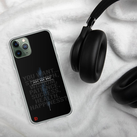 Just Ask Bro - iPhone Case Dark - Sailor Blue