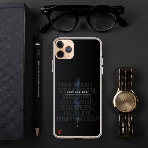Just Ask Bro - iPhone Case Dark - Sailor Blue