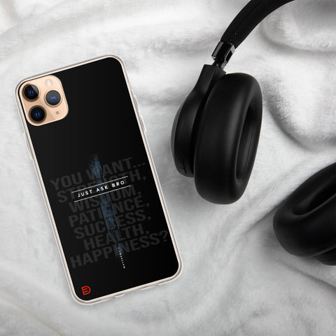 Just Ask Bro - iPhone Case Dark - Sailor Blue