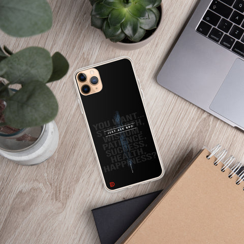 Just Ask Bro - iPhone Case Dark - Sailor Blue