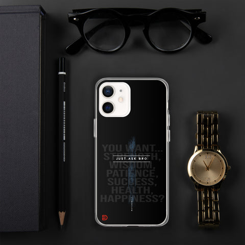 Just Ask Bro - iPhone Case Dark - Sailor Blue