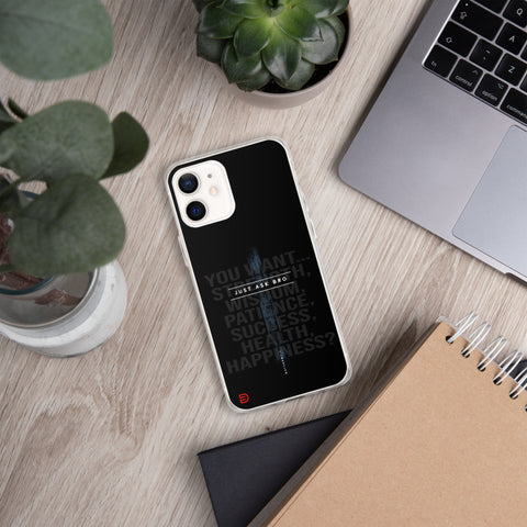 Just Ask Bro - iPhone Case Dark - Sailor Blue