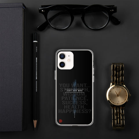 Just Ask Bro - iPhone Case Dark - Sailor Blue