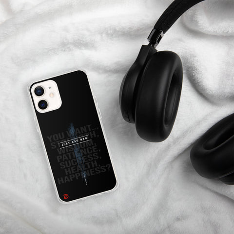 Just Ask Bro - iPhone Case Dark - Sailor Blue