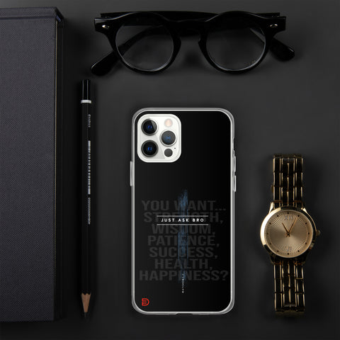 Just Ask Bro - iPhone Case Dark - Sailor Blue