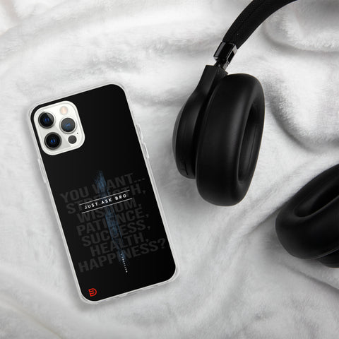 Just Ask Bro - iPhone Case Dark - Sailor Blue