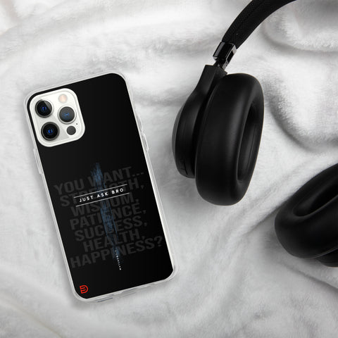 Just Ask Bro - iPhone Case Dark - Sailor Blue