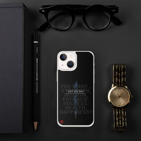 Just Ask Bro - iPhone Case Dark - Sailor Blue