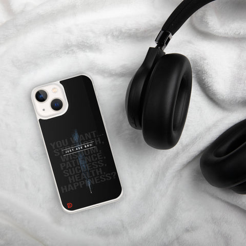 Just Ask Bro - iPhone Case Dark - Sailor Blue