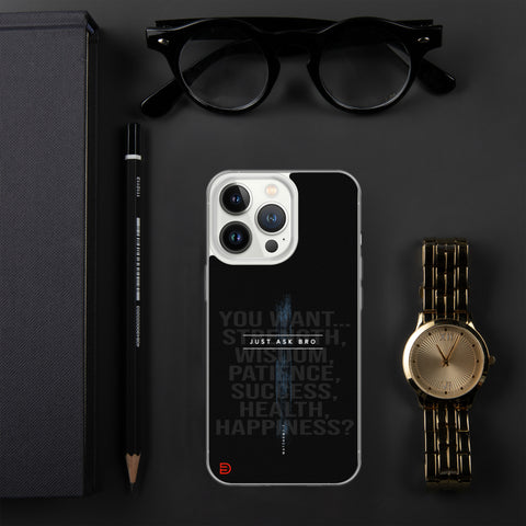Just Ask Bro - iPhone Case Dark - Sailor Blue
