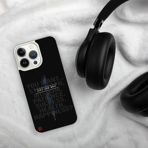 Just Ask Bro - iPhone Case Dark - Sailor Blue