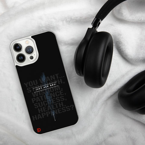 Just Ask Bro - iPhone Case Dark - Sailor Blue