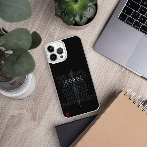 Just Ask Bro - iPhone Case Dark - Sailor Blue