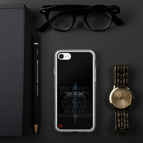 Just Ask Bro - iPhone Case Dark - Sailor Blue