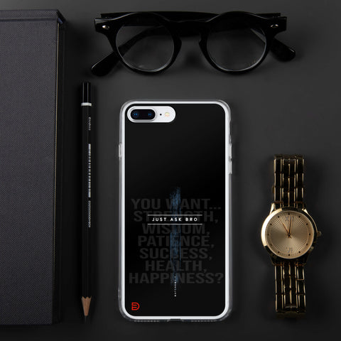 Just Ask Bro - iPhone Case Dark - Sailor Blue