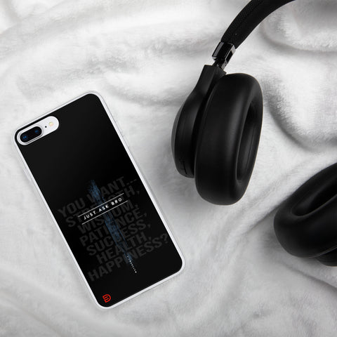 Just Ask Bro - iPhone Case Dark - Sailor Blue