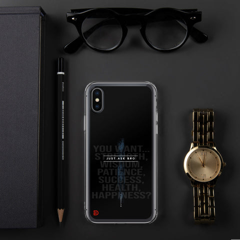 Just Ask Bro - iPhone Case Dark - Sailor Blue