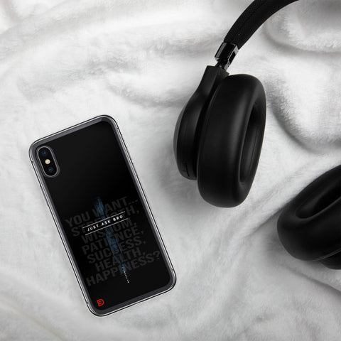 Just Ask Bro - iPhone Case Dark - Sailor Blue