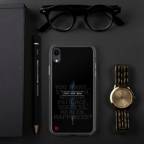 Just Ask Bro - iPhone Case Dark - Sailor Blue
