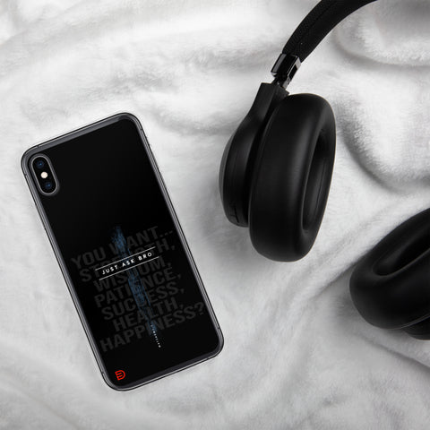 Just Ask Bro - iPhone Case Dark - Sailor Blue