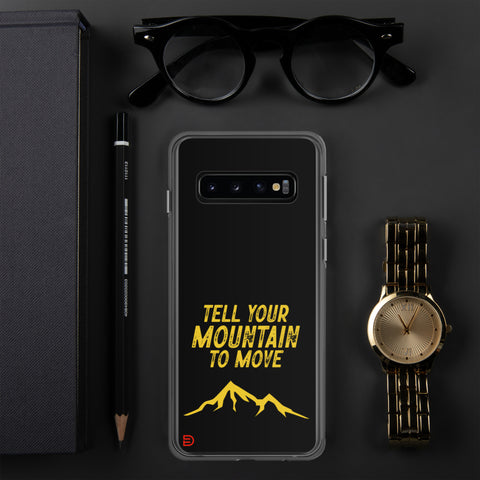 Your Mountain - Samsung Case Dark - Gold