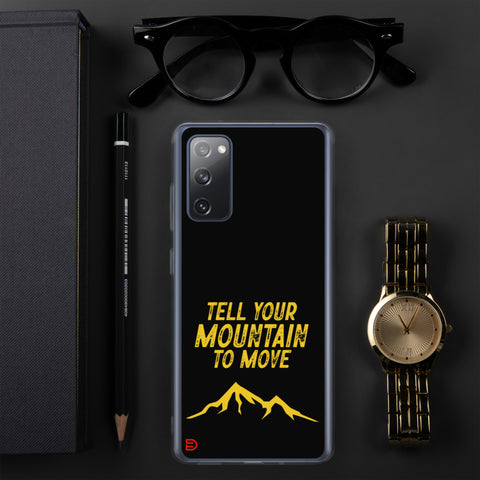 Your Mountain - Samsung Case Dark - Gold