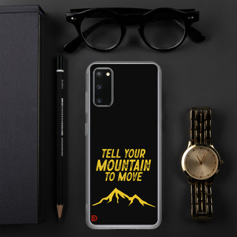 Your Mountain - Samsung Case Dark - Gold