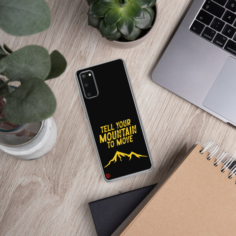Your Mountain - Samsung Case Dark - Gold