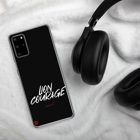 Lion Courage - Samsung Case Dark - White/Red