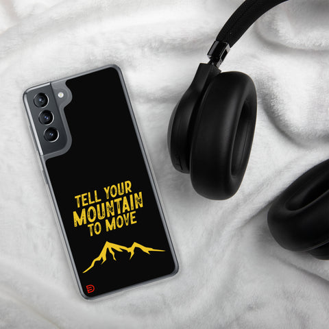 Your Mountain - Samsung Case Dark - Gold