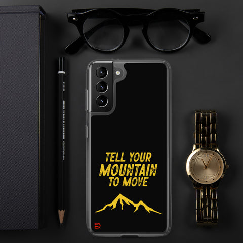 Your Mountain - Samsung Case Dark - Gold