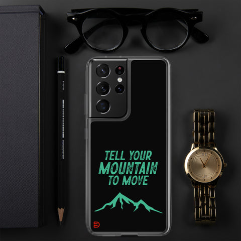 Your Mountain - Samsung Case Dark - Mint