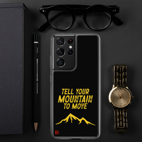 Your Mountain - Samsung Case Dark - Gold