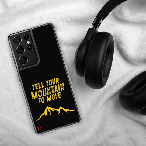 Your Mountain - Samsung Case Dark - Gold