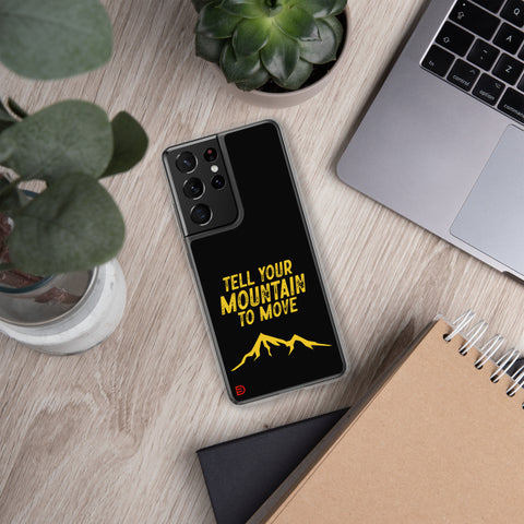 Your Mountain - Samsung Case Dark - Gold
