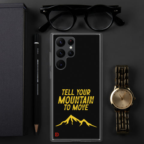 Your Mountain - Samsung Case Dark - Gold