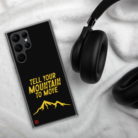 Your Mountain - Samsung Case Dark - Gold