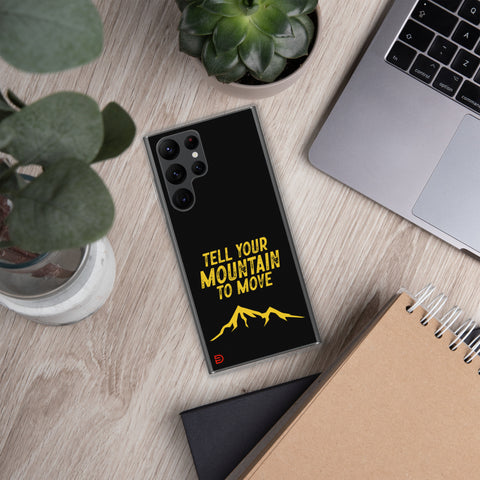 Your Mountain - Samsung Case Dark - Gold