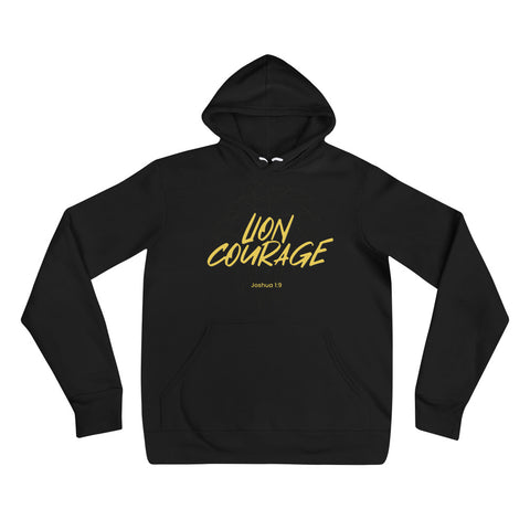 Lion Courage - Unisex hoodie Dark - Gold