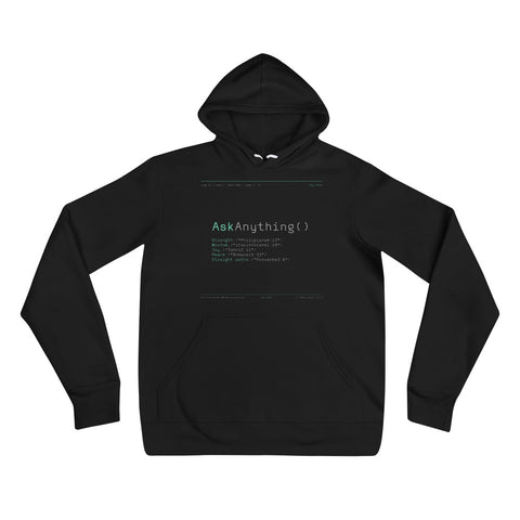 Ask Anything - Unisex hoodie Dark