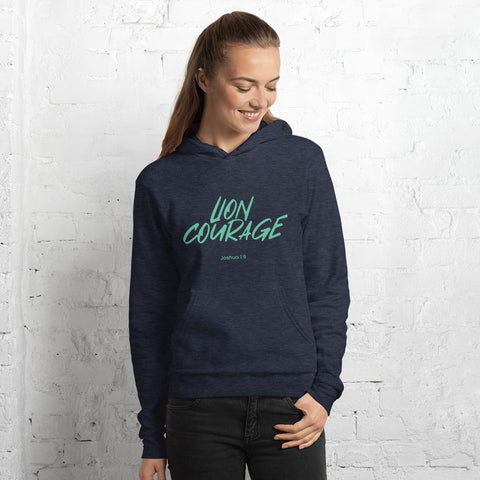 Lion Courage - Unisex hoodie Dark - Mint