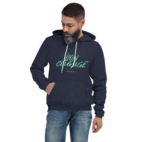 Lion Courage - Unisex hoodie Dark - Mint