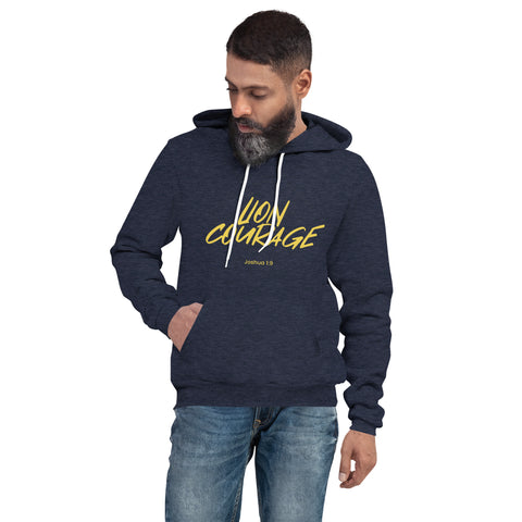 Lion Courage - Unisex hoodie Dark - Gold