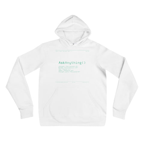 Ask Anything - Unisex hoodie Light