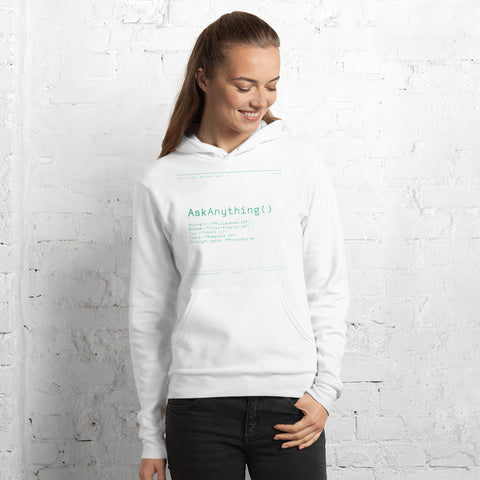 Ask Anything - Unisex hoodie Light