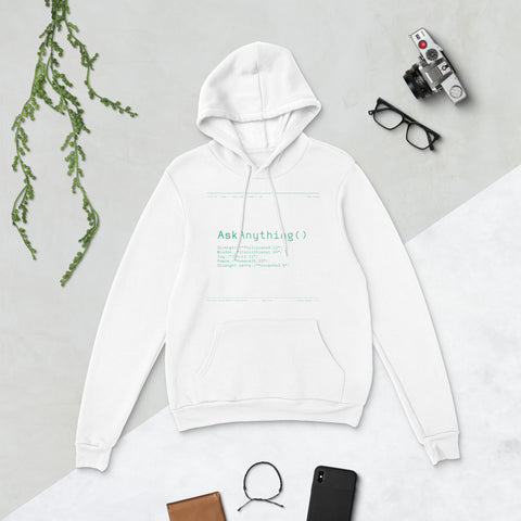 Ask Anything - Unisex hoodie Light