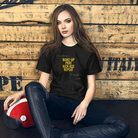 Repeat - Short-Sleeve Unisex T-Shirt Dark - Gold