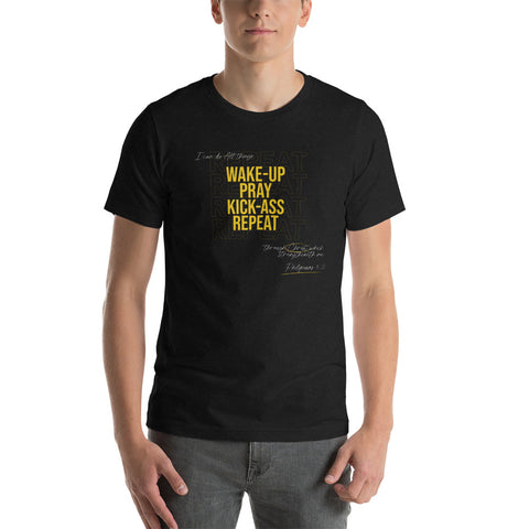 Repeat - Short-Sleeve Unisex T-Shirt Dark - Gold