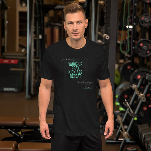Repeat - Short-Sleeve Unisex T-Shirt Dark - Mint